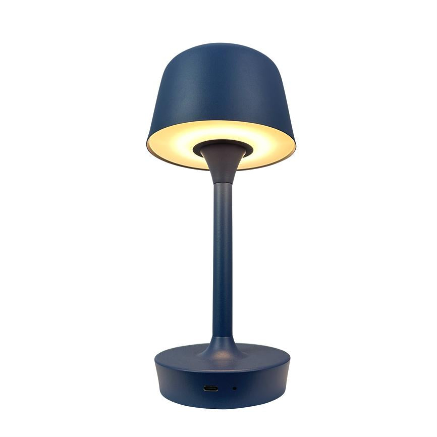 Flow LED Wiederaufladbare Tischlampe – Indigo