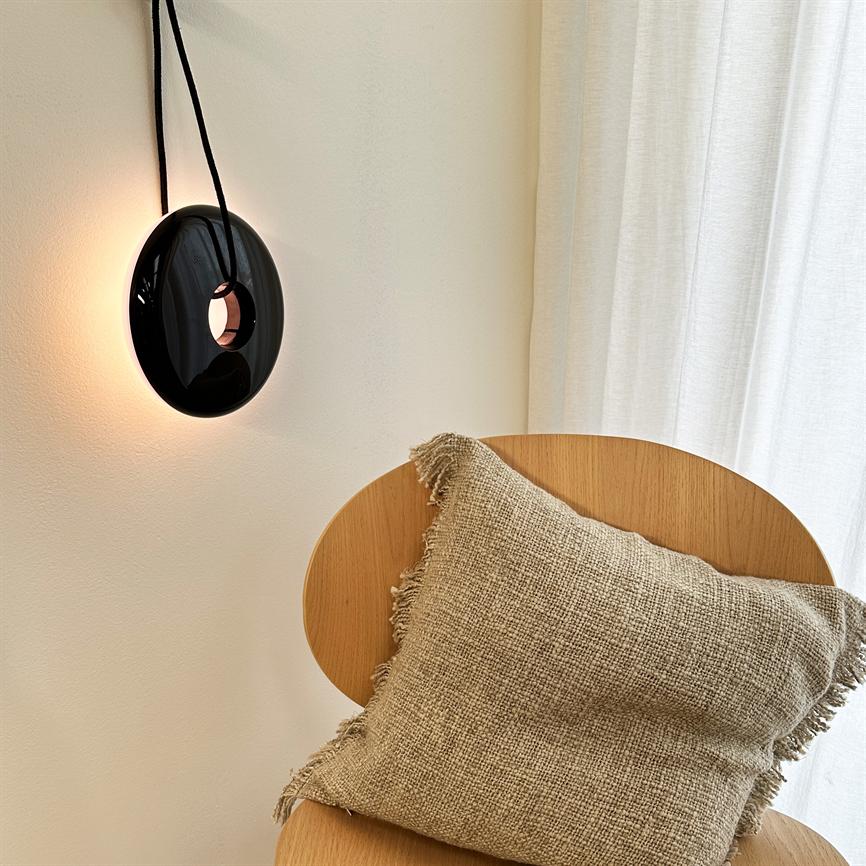 2 Ways LED Wiederaufladbar Tischlampe- Schwarz/Holz