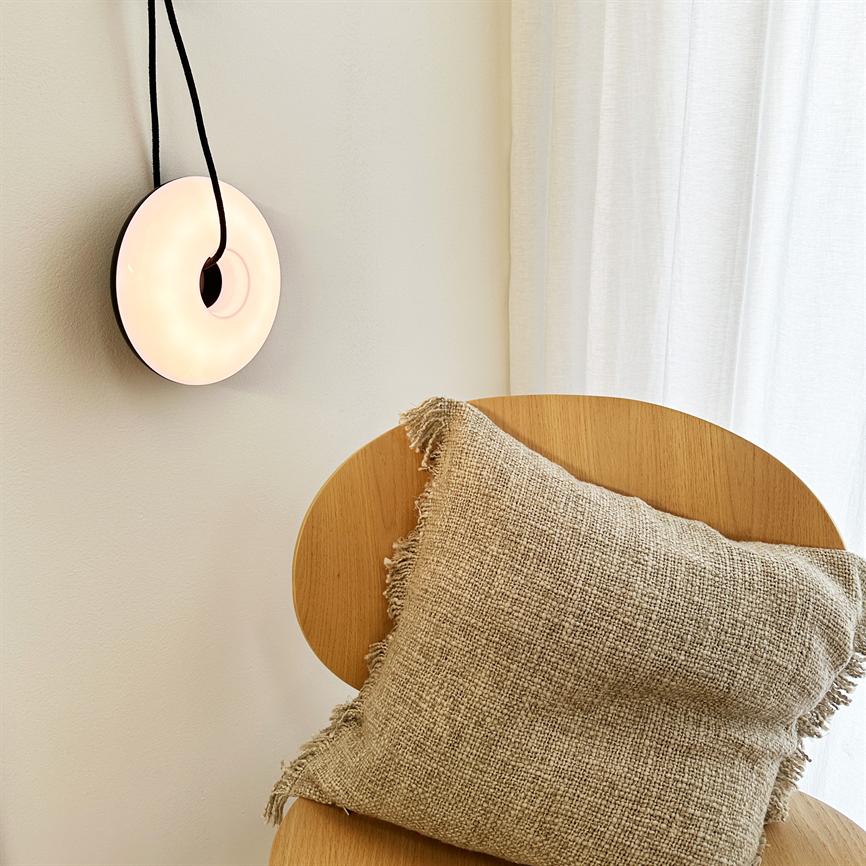 2 Ways LED Wiederaufladbar Tischlampe- Schwarz/Holz