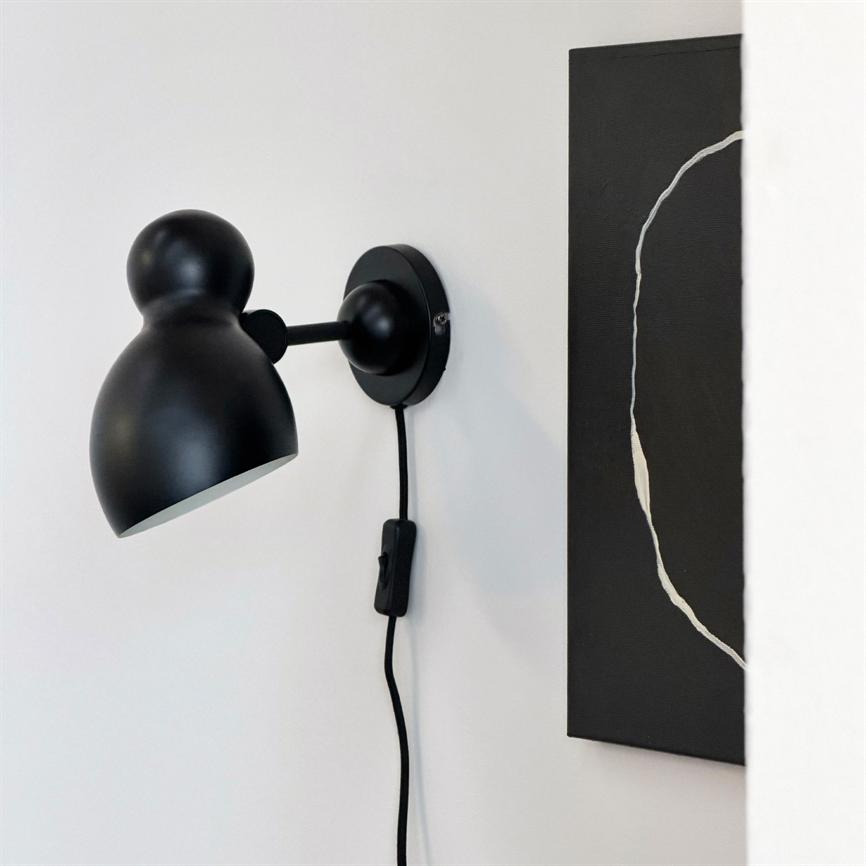 Ludo Wandlampe – Schwarz