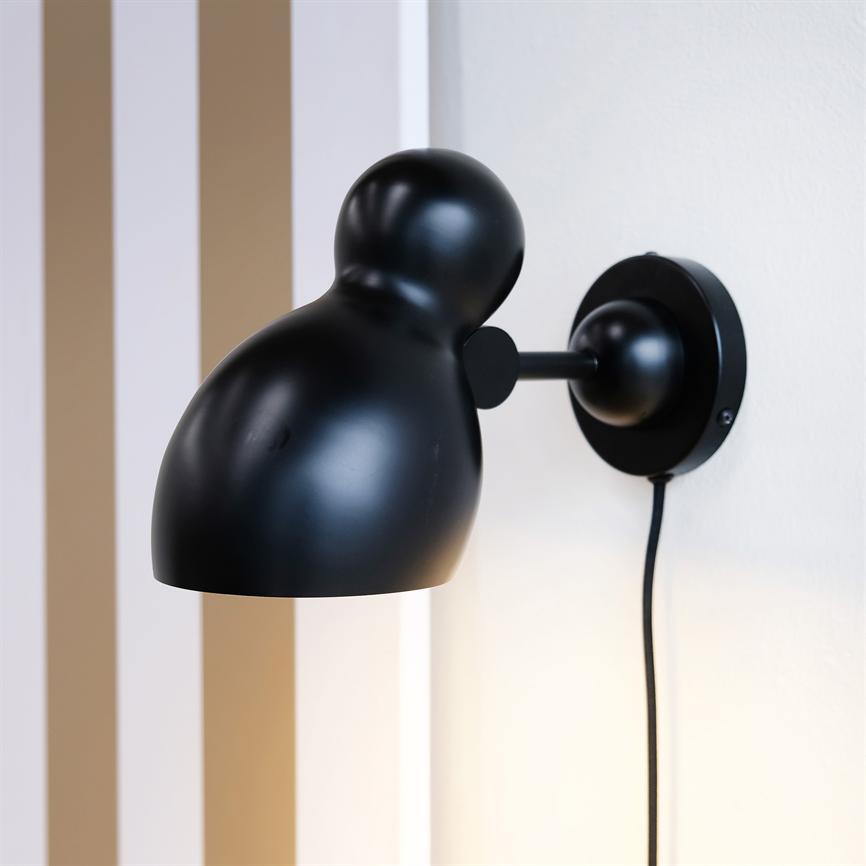 Ludo Wandlampe – Schwarz