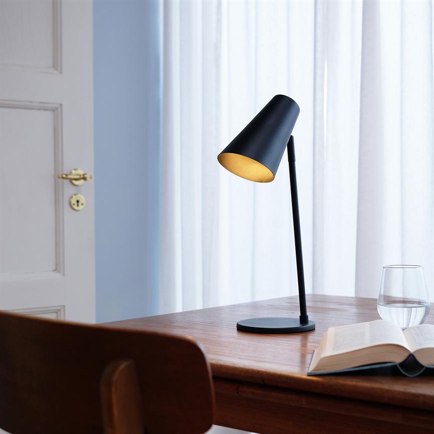 Cale Wiederaufladbare Tischlampe – Schwarz