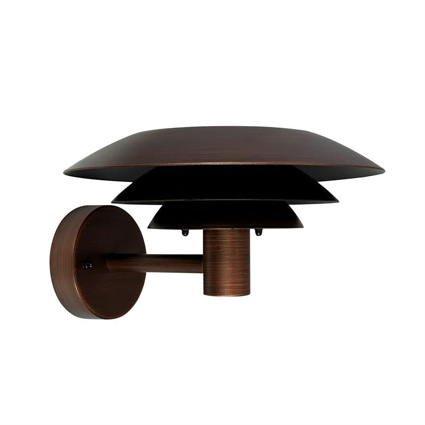 DL25 Außenwandlampe Antik-Look – Gebürstet Kupfer