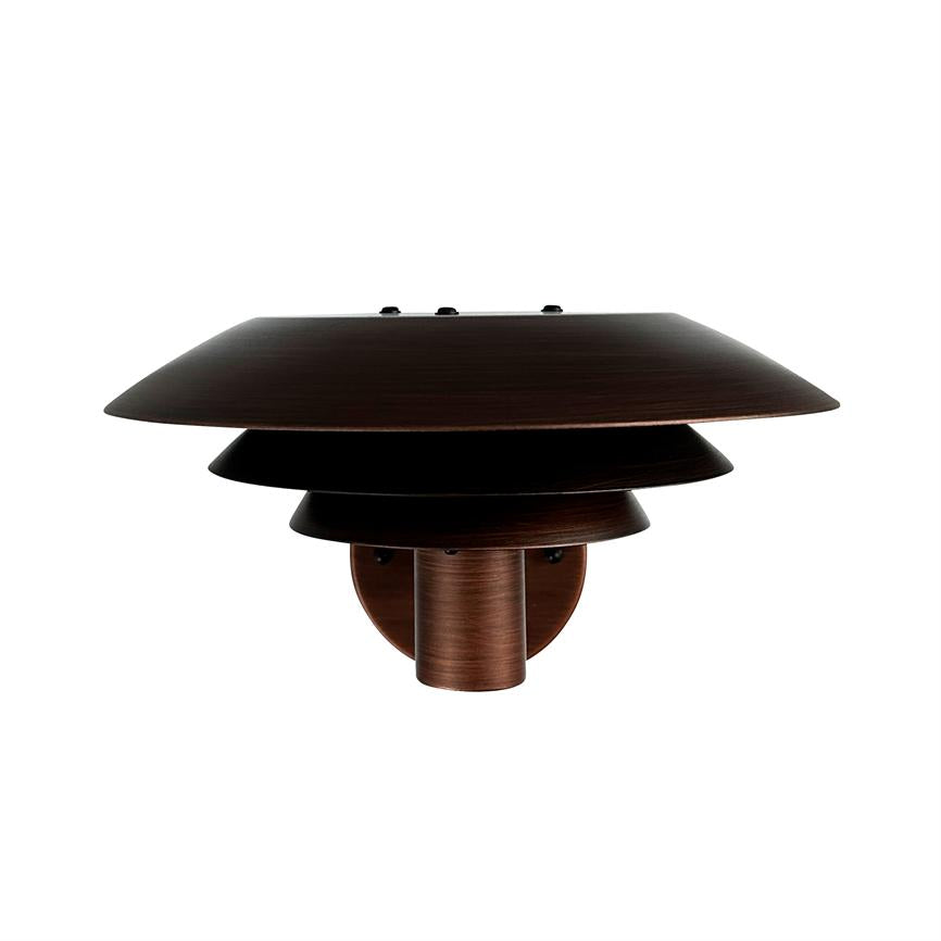 DL25 Außenwandlampe Antik-Look – Gebürstet Kupfer