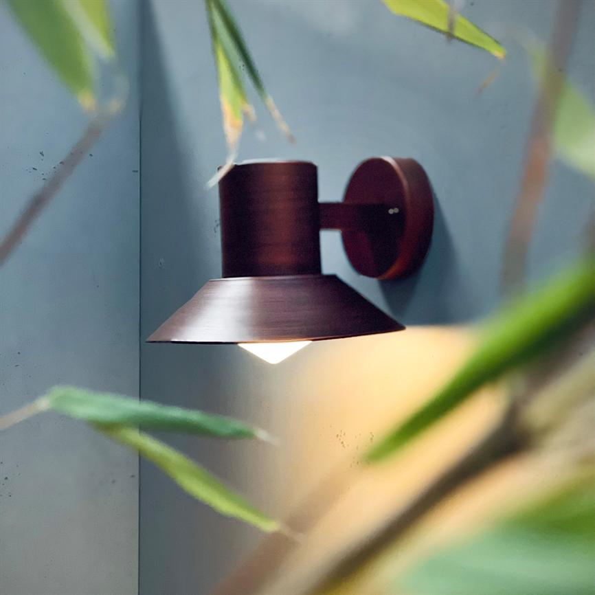 Venice Außenwandlampe Antik-Look – Gebürstet Kupfer