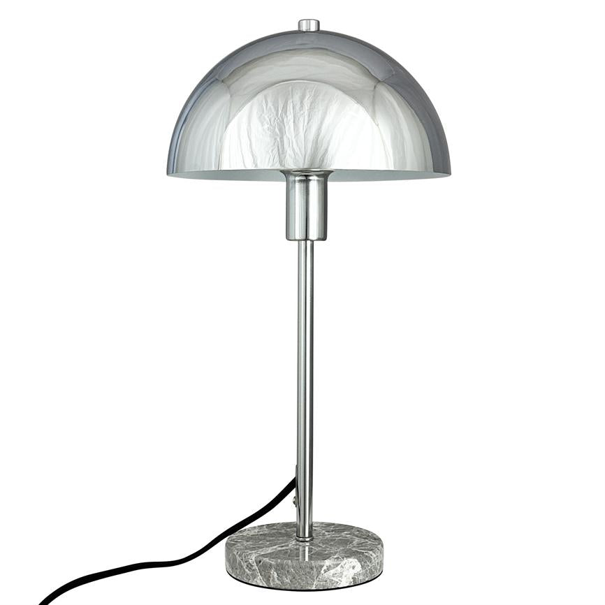 Stockholm Tischlampe – Chrom/Marmor