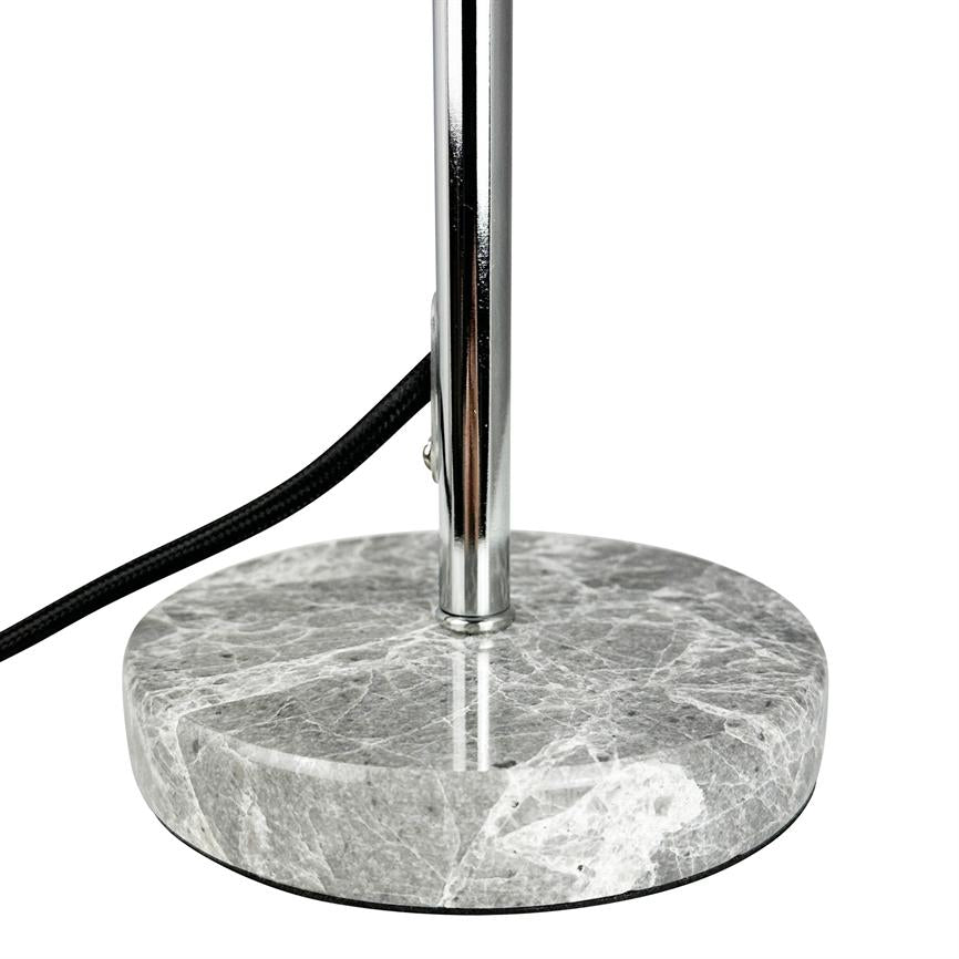 Stockholm Tischlampe – Chrom/Marmor