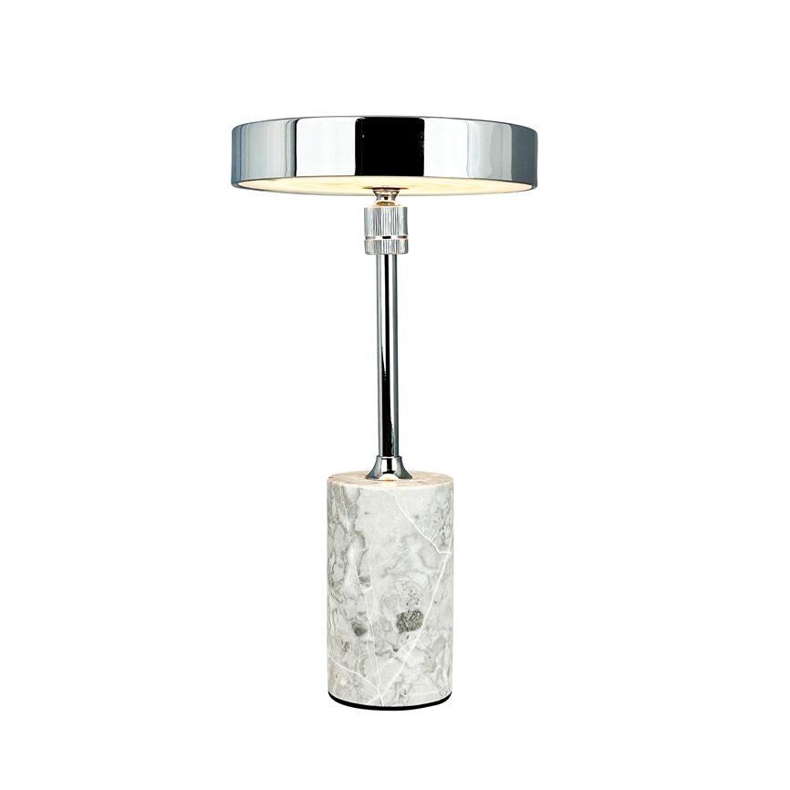Starlight LED Wiederaufladbare Tischlampe Marmor – Chrom/Grau Marmor – Ansicht 8