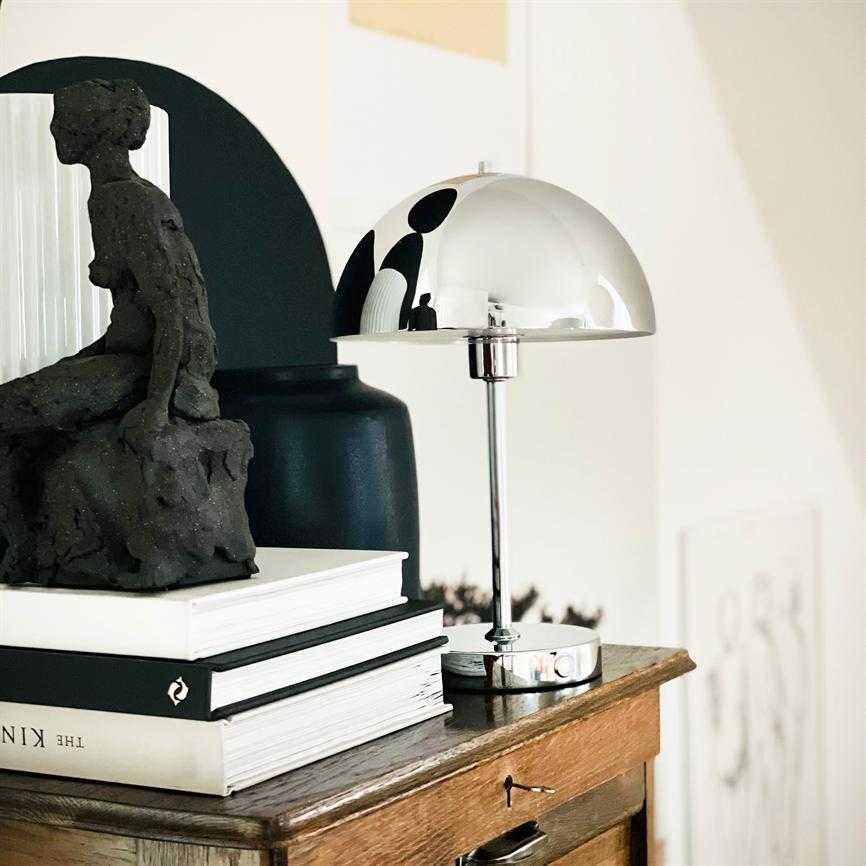Stockholm LED Wiederaufladbare Tischlampe V. 2.0 – Chrom