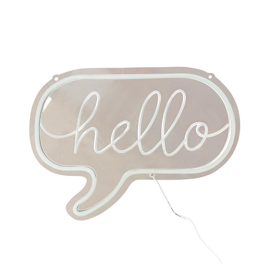 LED-Schild – Hello Double Color – Ansicht 2