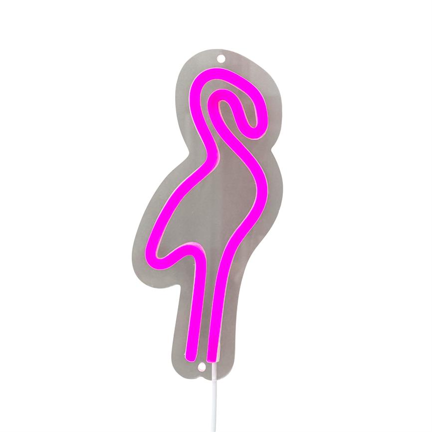 LED-Schild – Flamingo