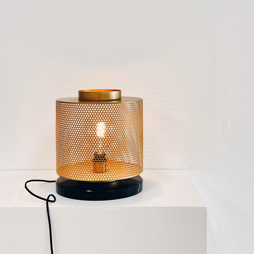 Nantes Tischlampe – Messing/Marmor – Ansicht 2