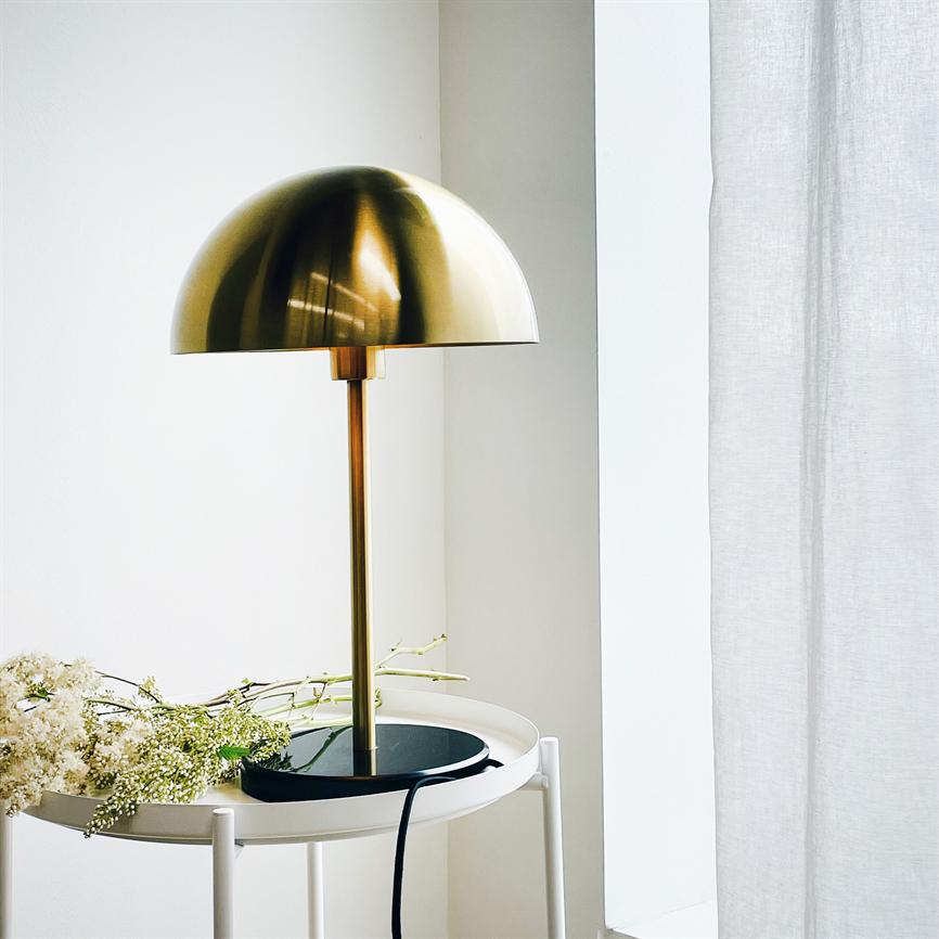Nancy Tischlampe – Messing/Marmor