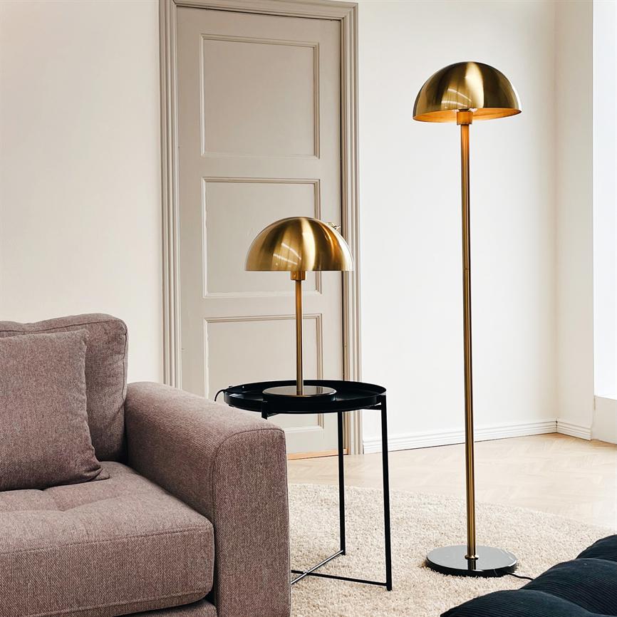 Nancy Tischlampe – Messing/Marmor