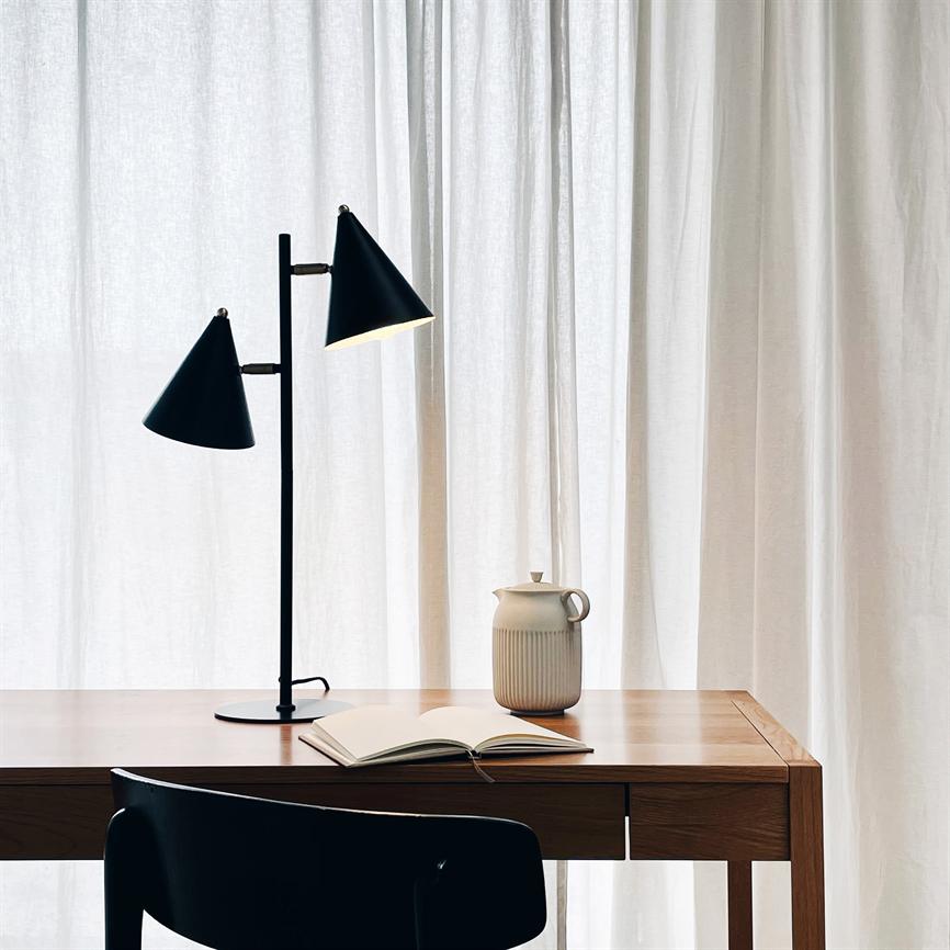 Rouen Tischlampe – Schwarz – Ansicht 2