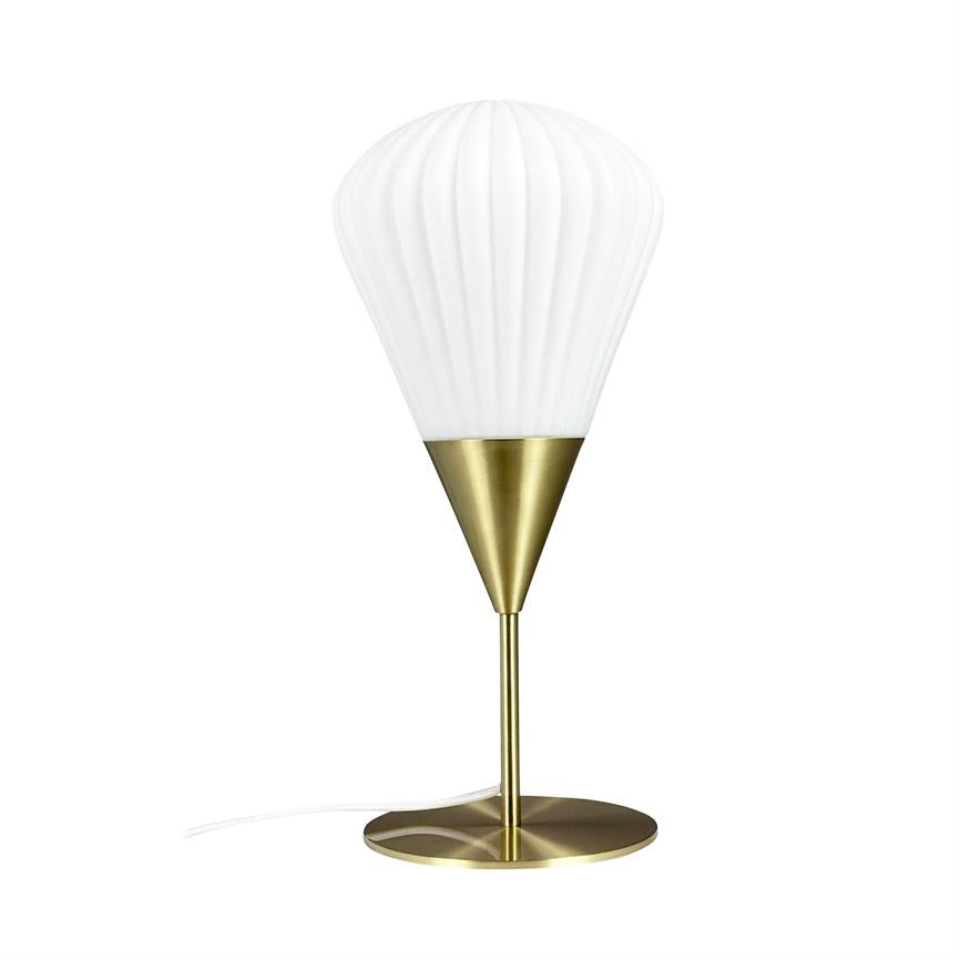 Ballon Tischlampe – Opal/ Messing