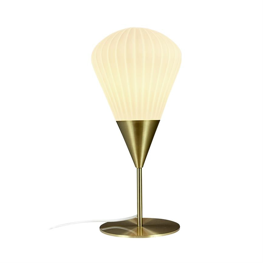 Ballon Tischlampe – Opal/ Messing
