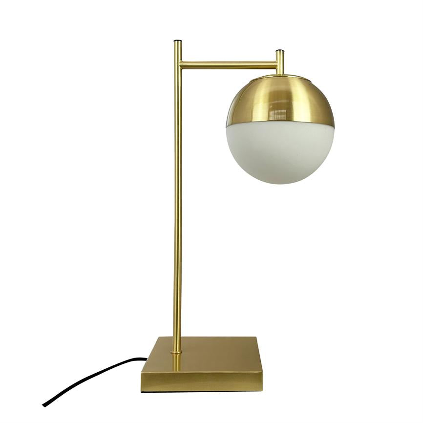 Caen Tischlampe – Messing/Opal