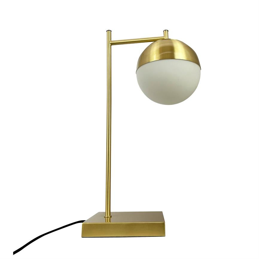 Caen Tischlampe – Messing/Opal