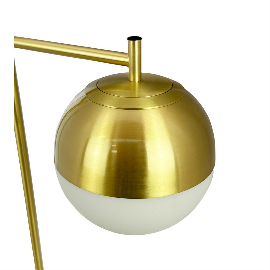 Caen Tischlampe – Messing/Opal