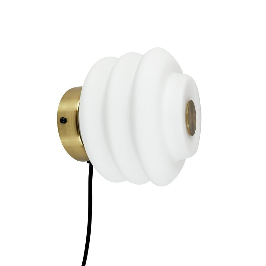 Diva Wandlampe – Opal/Messing