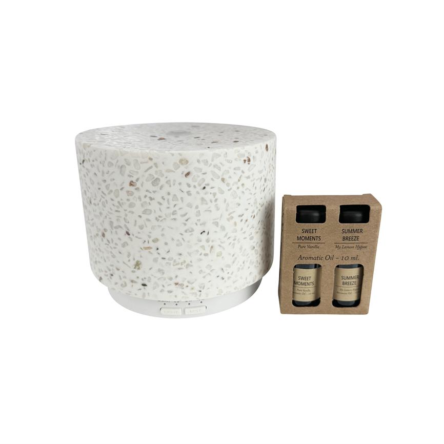 Aroma-Diffuser inkl. 2 x Öl – Terrazzo