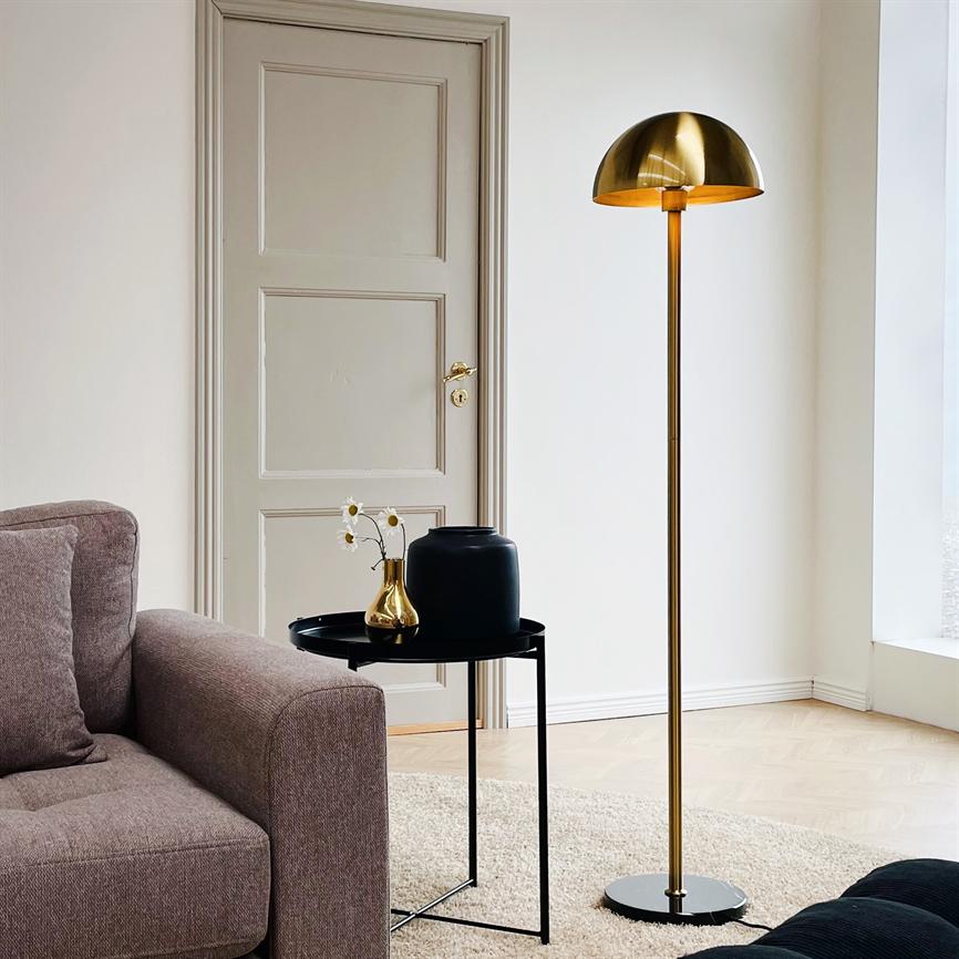 Menton Stehlampe – Messing/Marmor