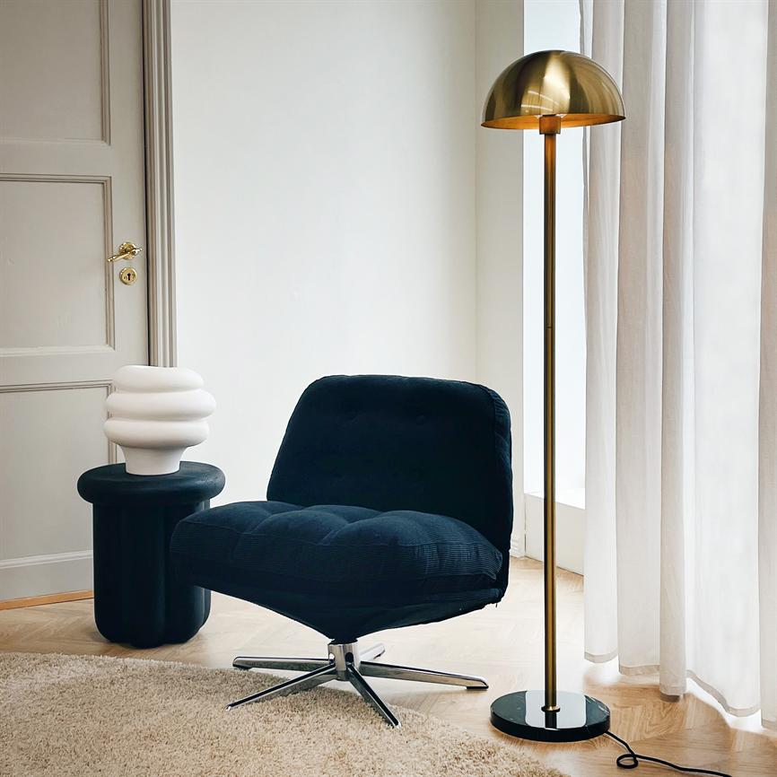 Menton Stehlampe – Messing/Marmor