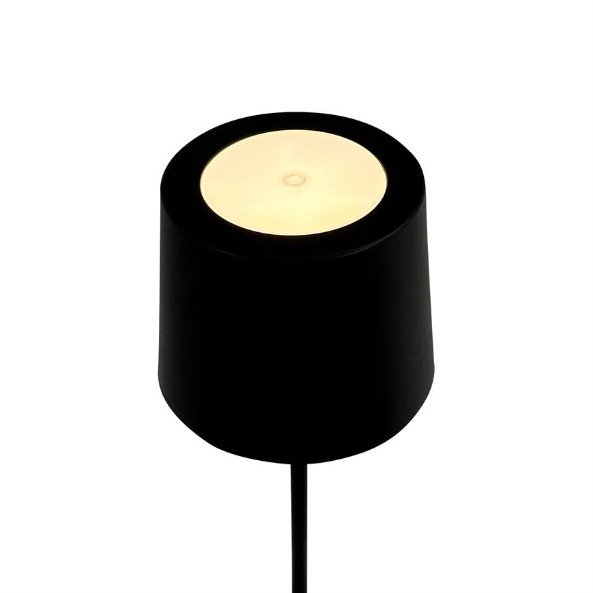 KARL LED Leuchte mit 2 Röhren schwarz