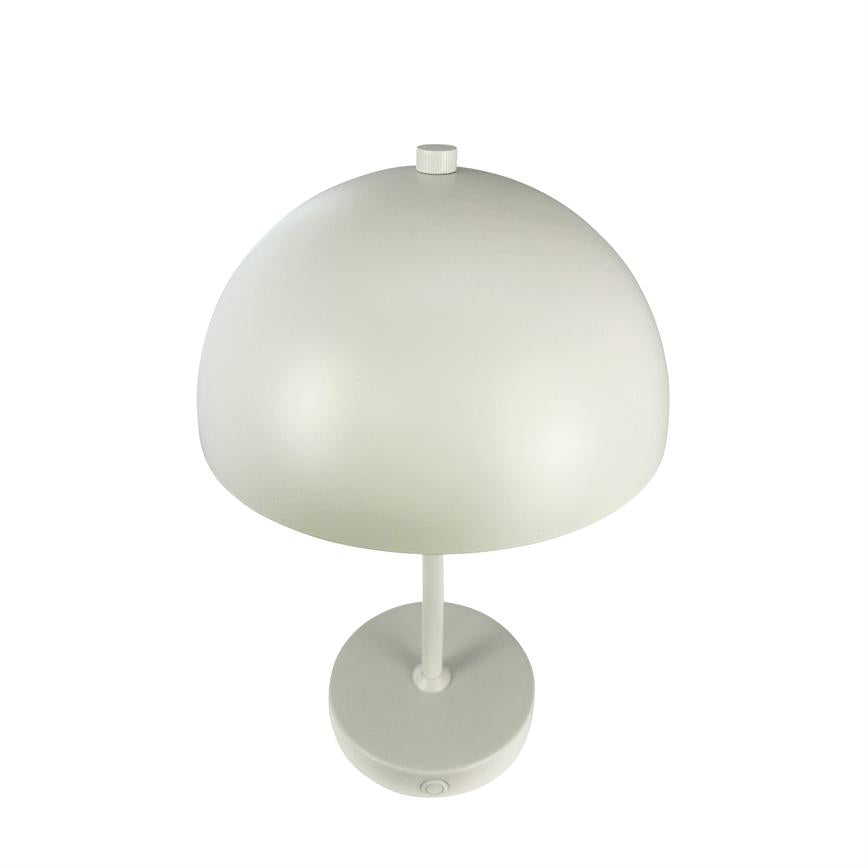 Stockholm LED Wiederaufladbare Tischlampe V. 2.0 – Perle Weiß