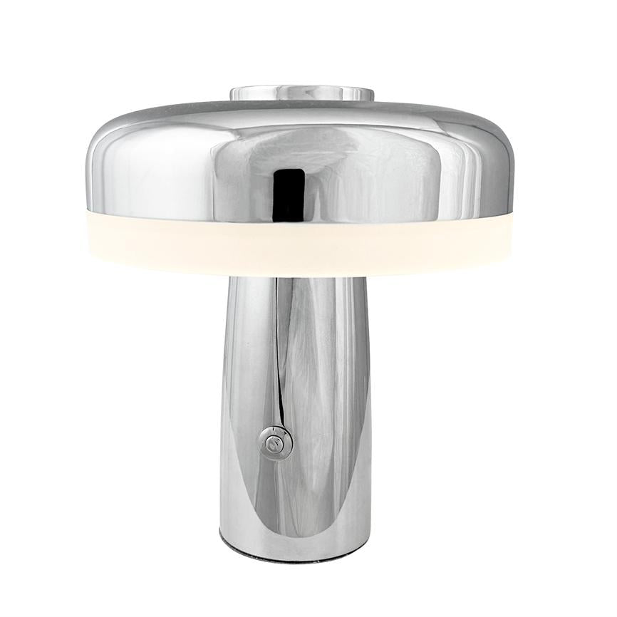 Porter LED Wiederaufladbar Tischlampe – Chrom