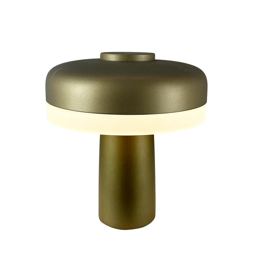 Porter LED Wiederaufladbare Tischlampe – Grün Metallic