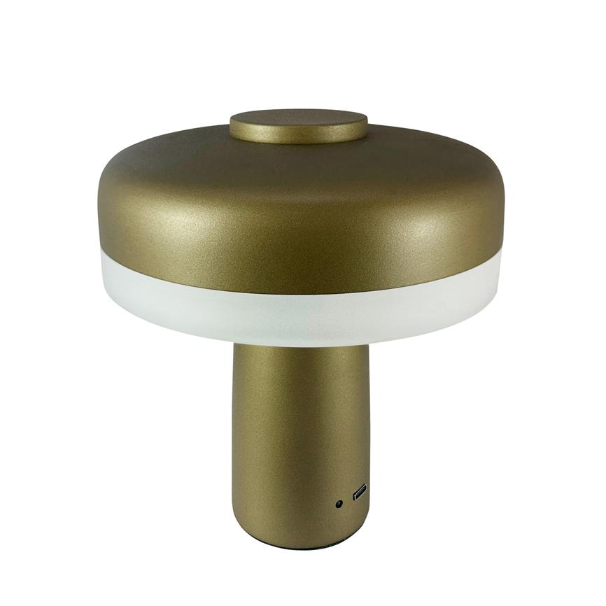 Porter LED Wiederaufladbare Tischlampe – Grün Metallic