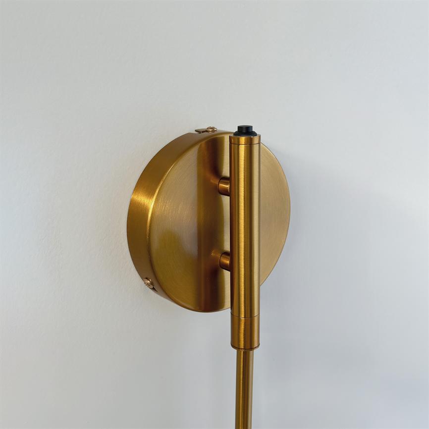 Futura Wandlampe – Schwarz/Messing
