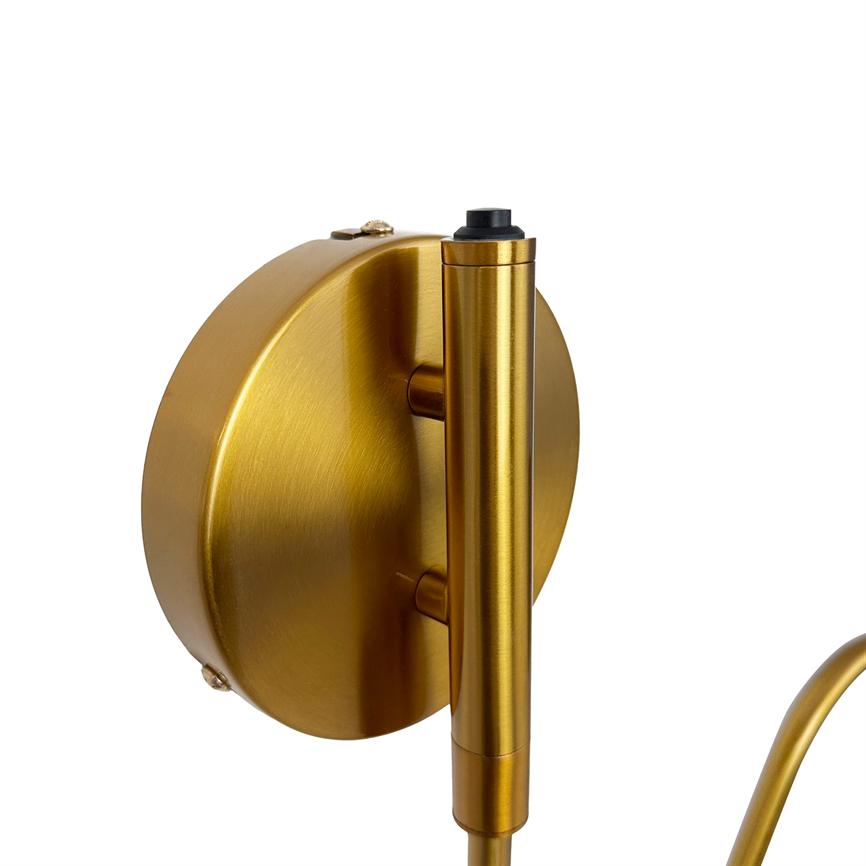 Futura Wandlampe – Schwarz/Messing