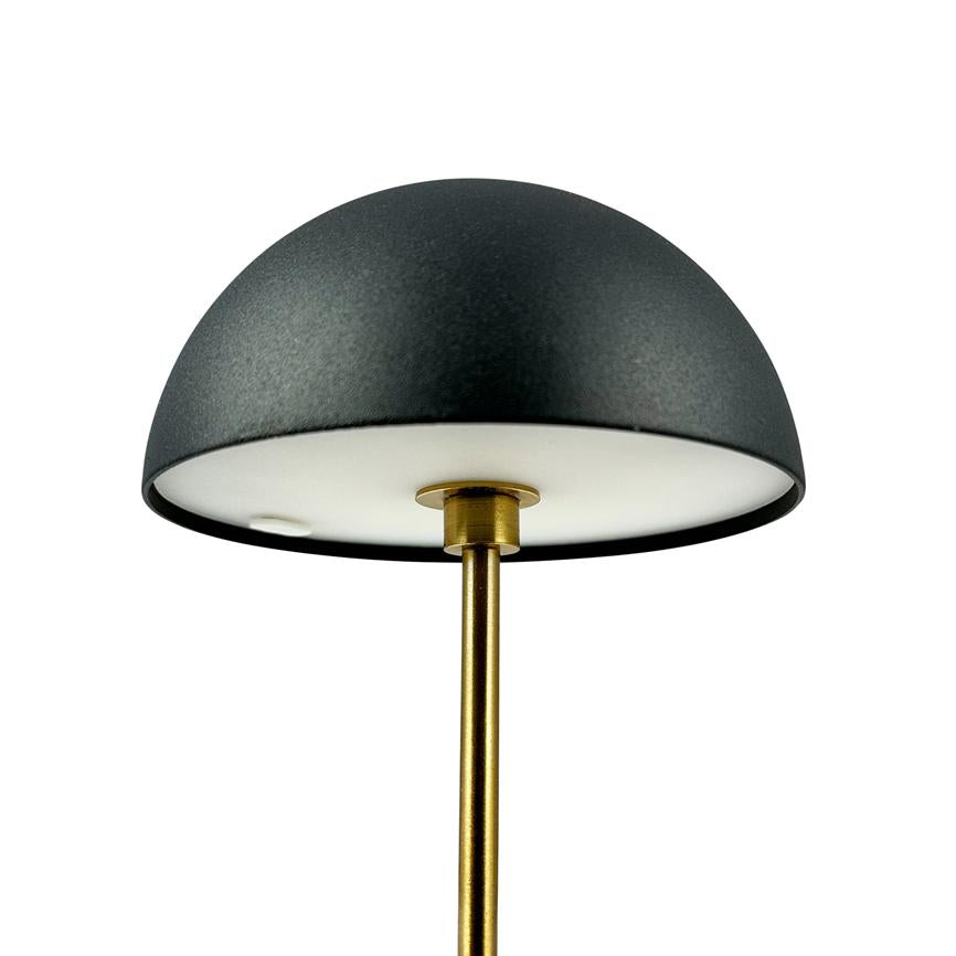 Along LED Mini Tischlampe – Schwarz/Messing – Ansicht 5