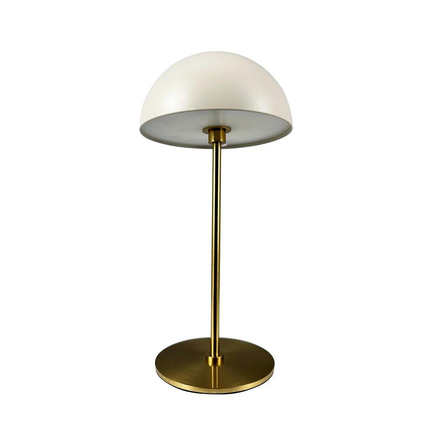 Along LED Mini Tischlampe – Beige/Messing – Ansicht 4