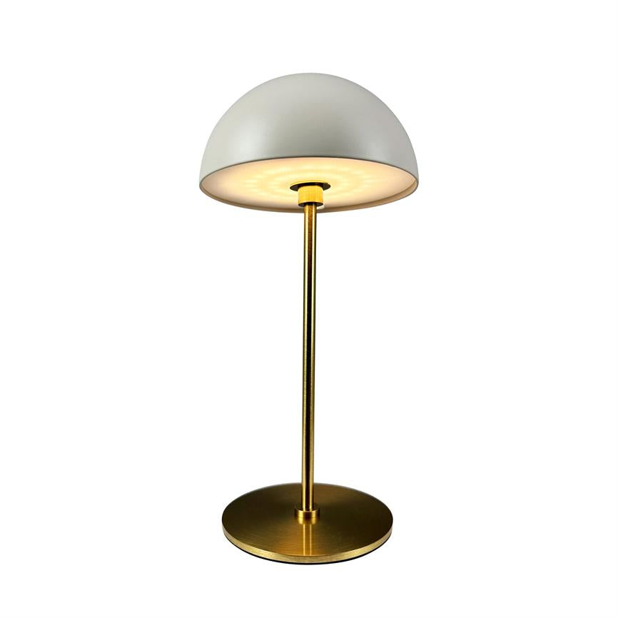 Along LED Mini Tischlampe – Beige/Messing – Ansicht 5