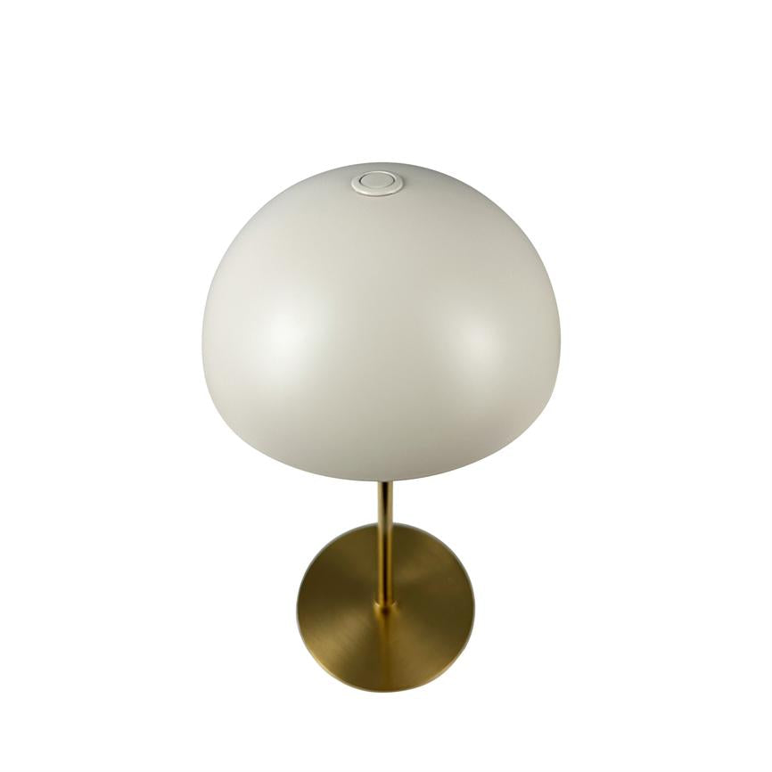 Along LED Mini Tischlampe – Beige/Messing – Ansicht 6