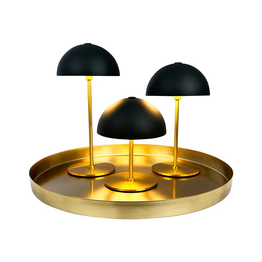 Along LED Mini Tischlampe 3 Stück mit Tablett