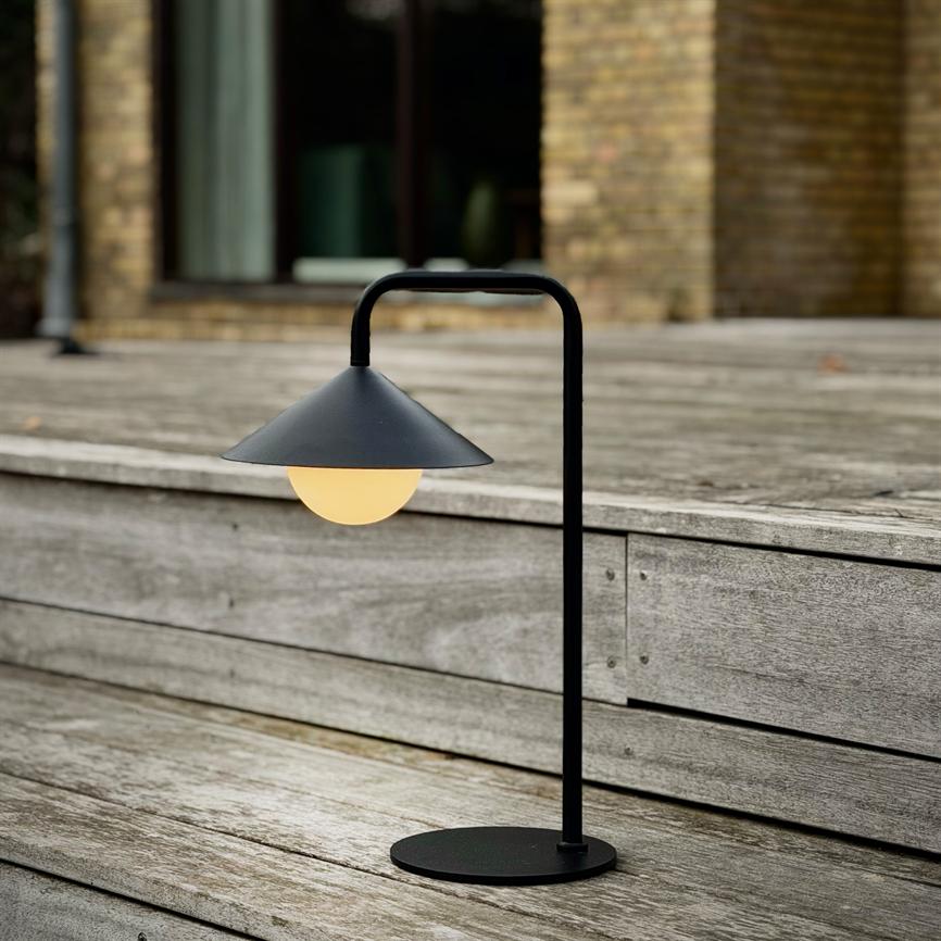 Nova Außen Tischlampe Mit Lichtkugel und Fernbedienung