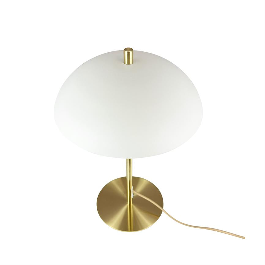 Globus Tischlampe Beige/Messing