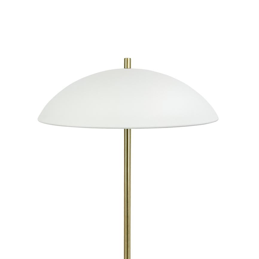 Globus Stehlampe – Beige/Messing