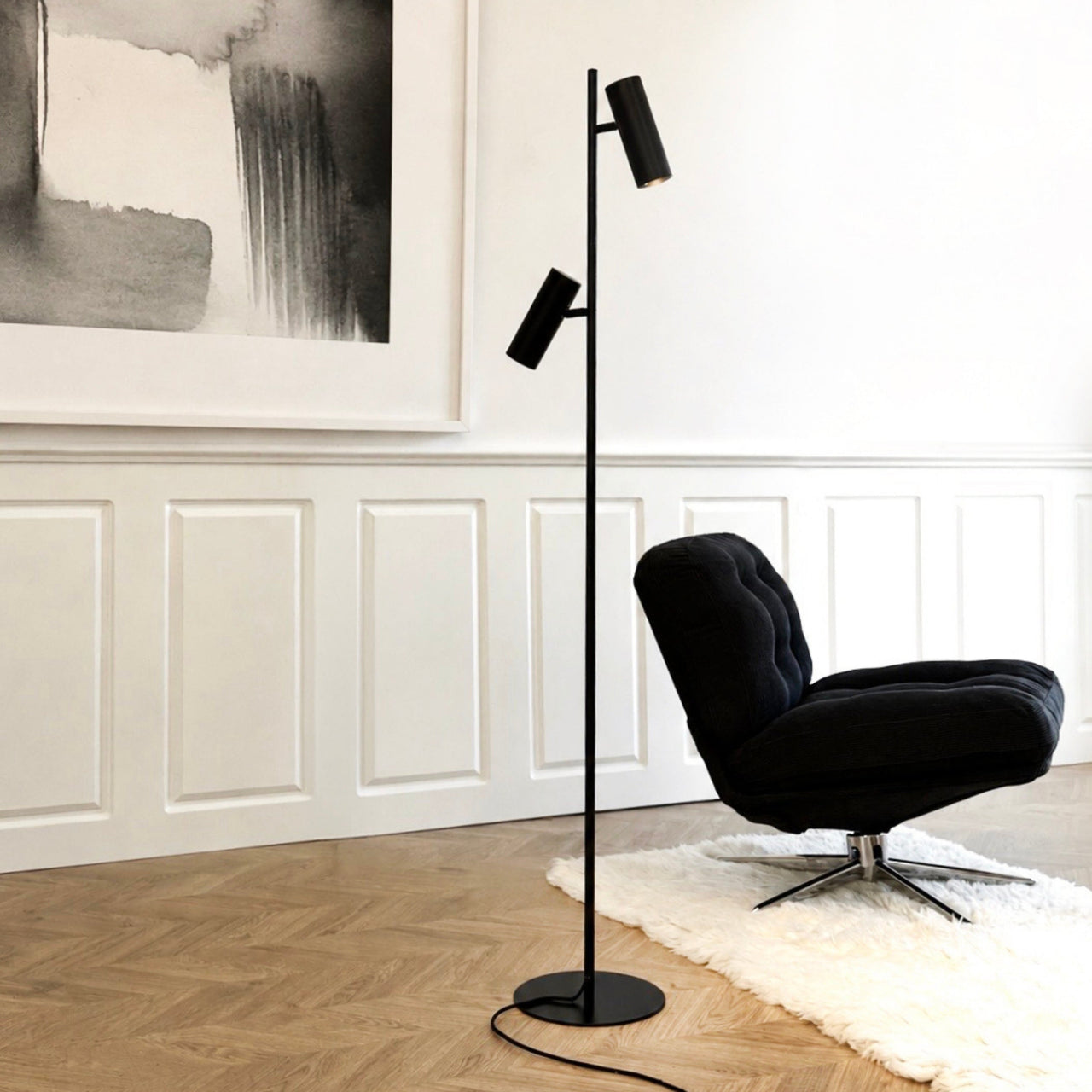Karlo Stehlampe – Schwarz
