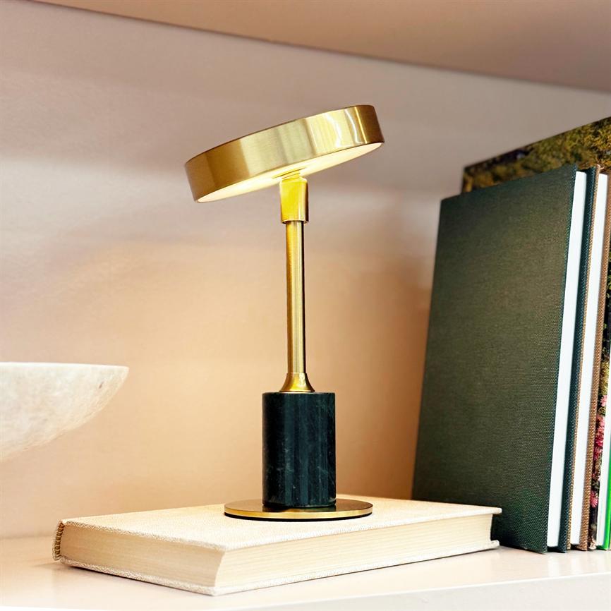 Starlight LED Mini Tischlampe – Grün/Marmor
