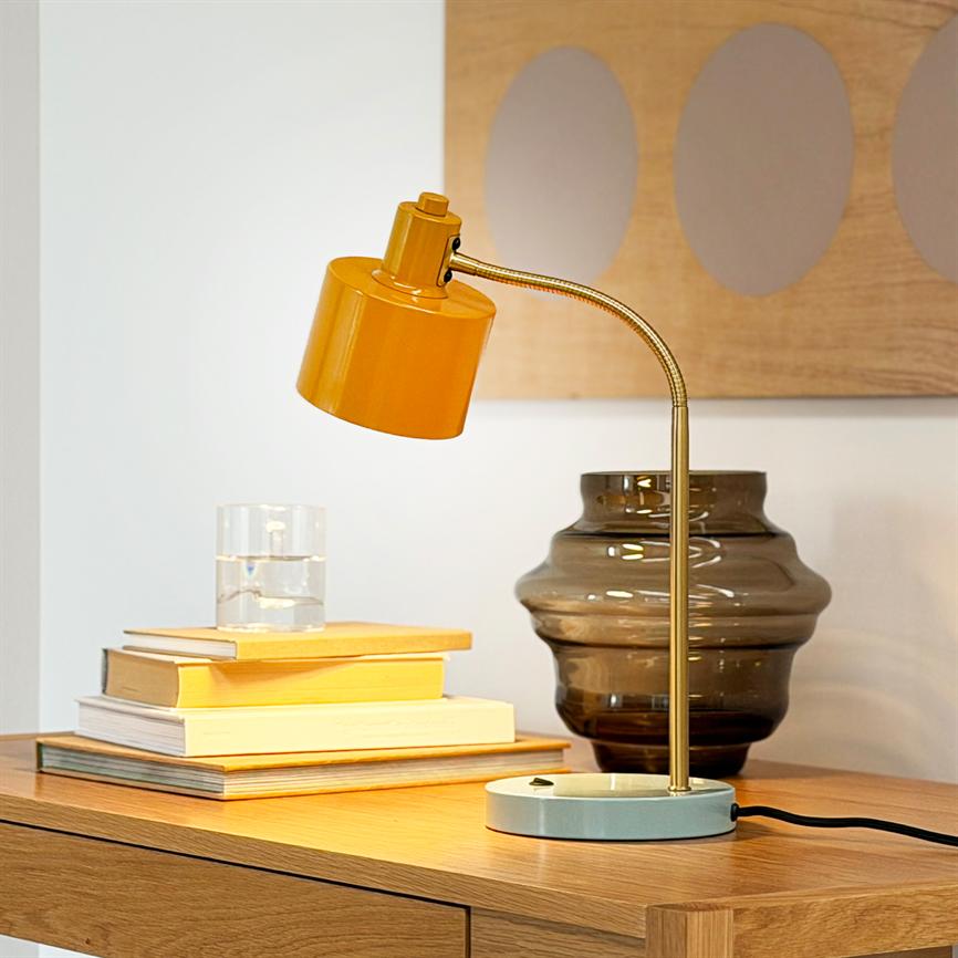 Ocean Tischlampe Flex – Curry/Türkis