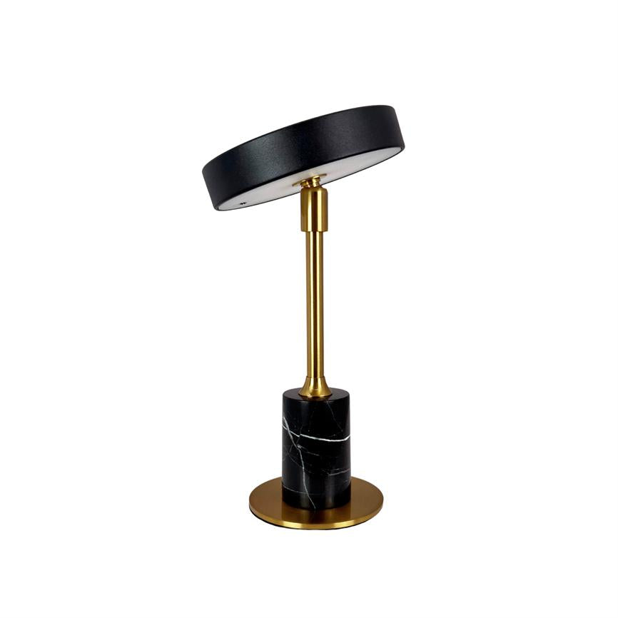 Starlight LED Mini Wiederaufladbare Tischlampe Schwarz Marmor – Schwarz