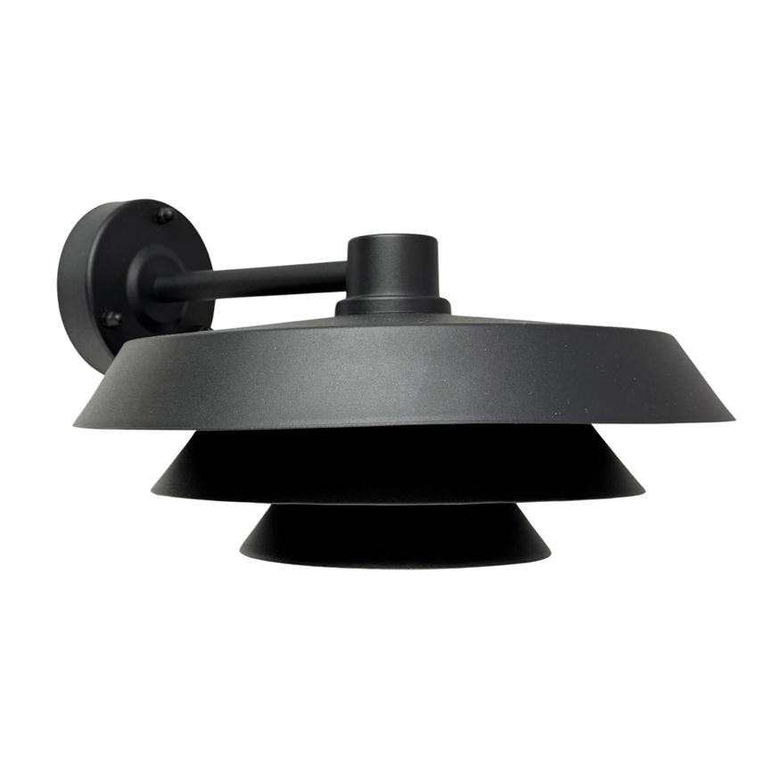 Dune Außenwandlampe Ø30 – Schwarz