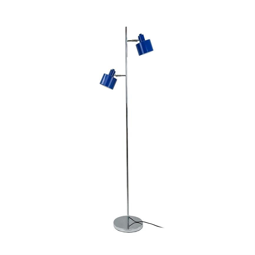 Ocean Stehlampe – Blau/Chrom