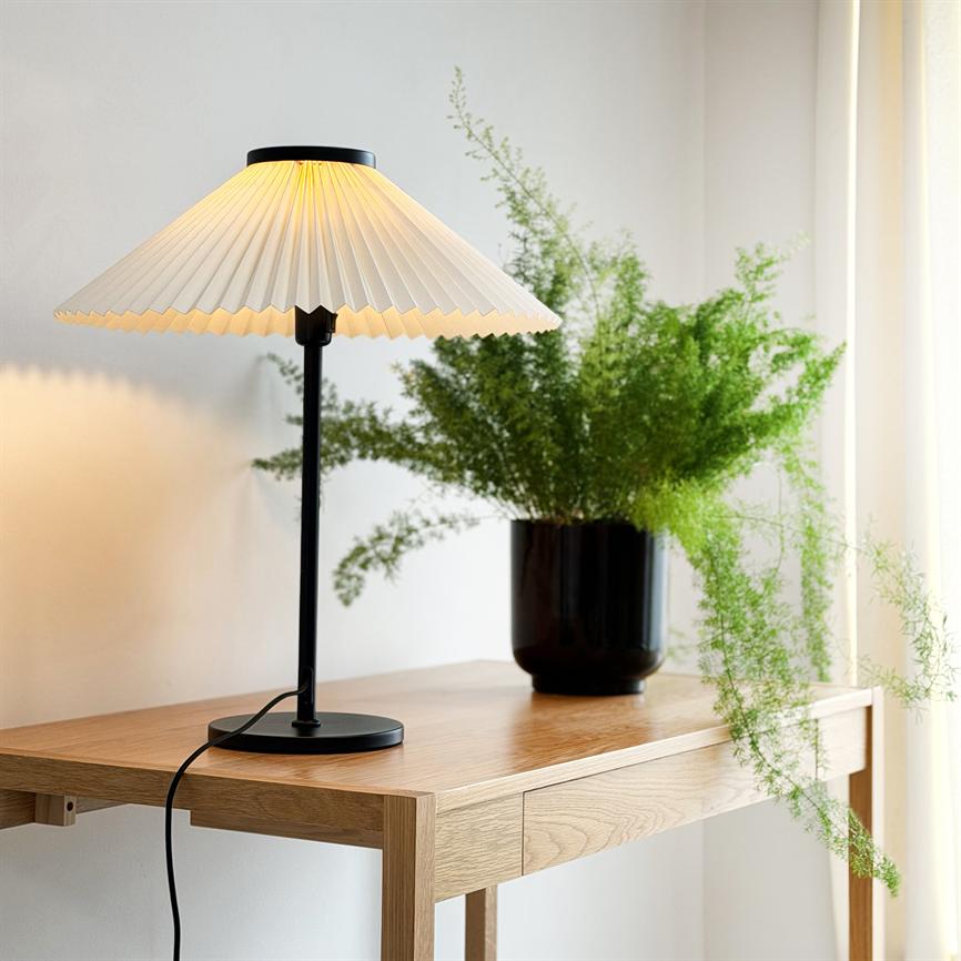 Plissé Tischlampe